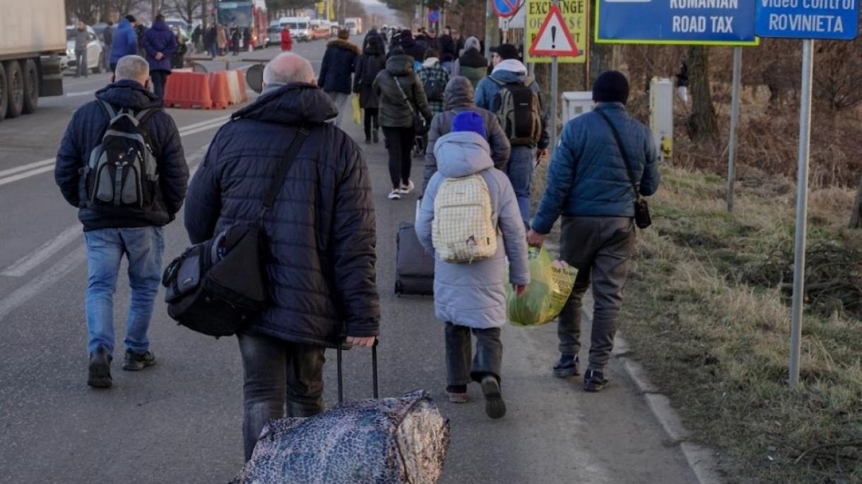 Avropadakı ukraynalı qaçqınların sayı 5 milyonu ötüb