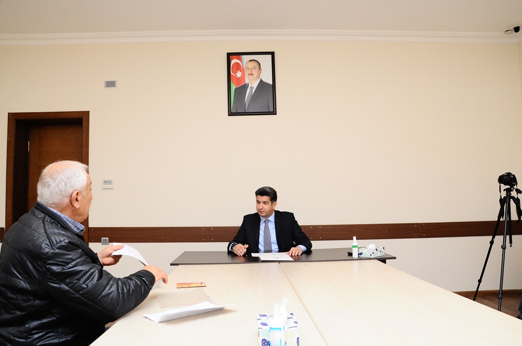 Naftalanda sakinlərin müraciətləri dinlənilib