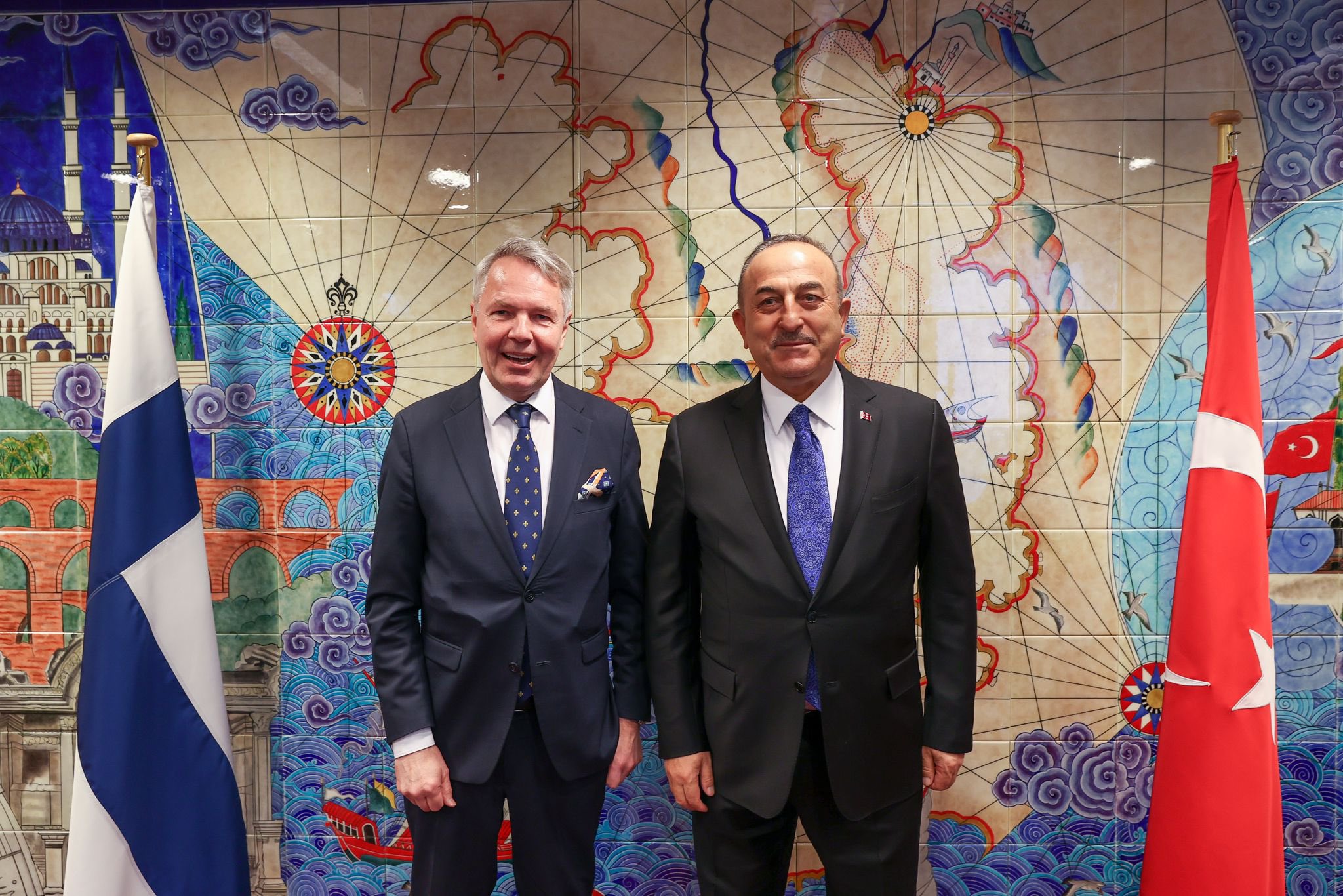 Çavuşoğlu Finlandiya XİN başçısı ilə görüşdü - FOTO