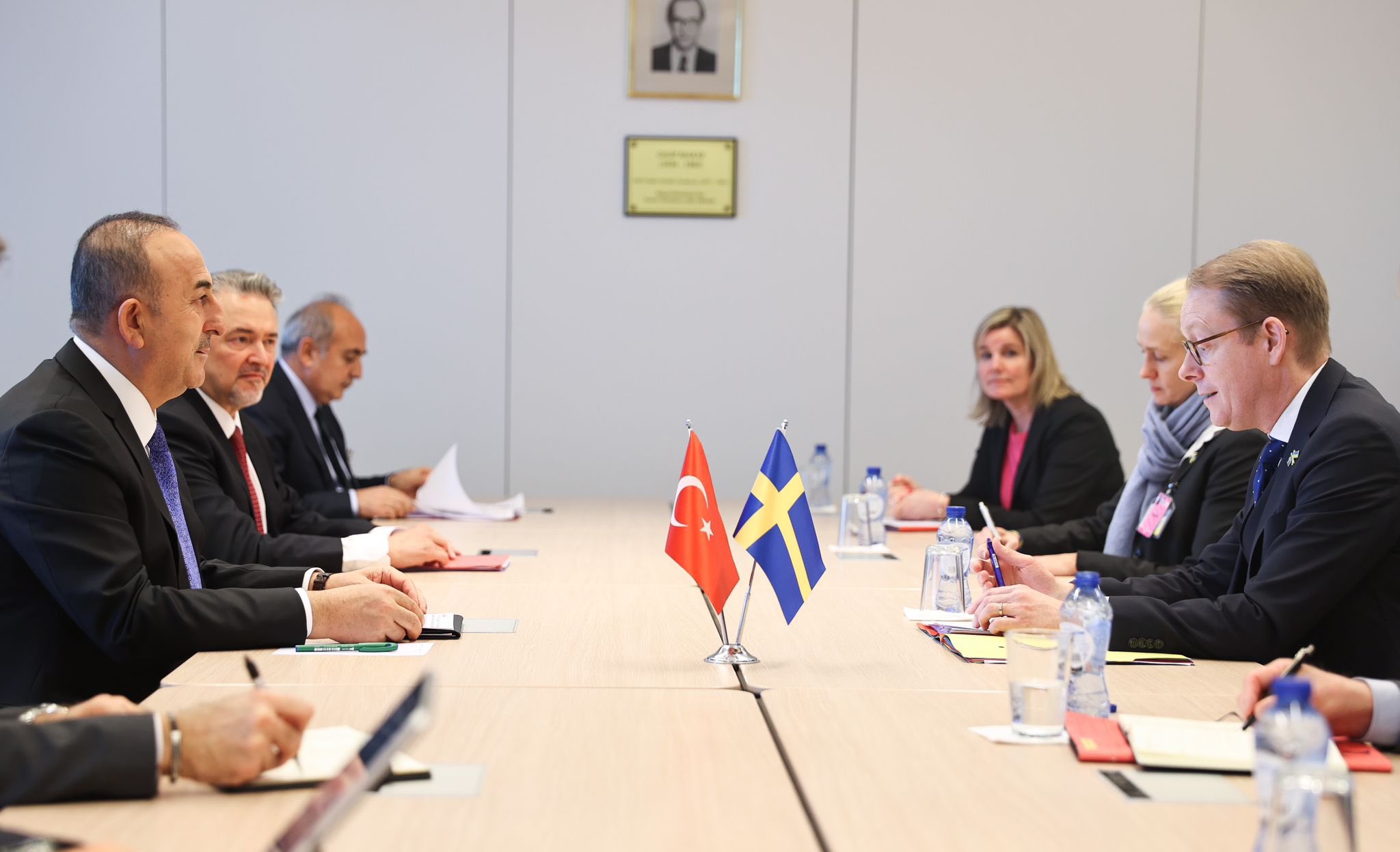 Çavuşoğlu isveçli həmkarı ilə danışıqlar apardı - FOTO