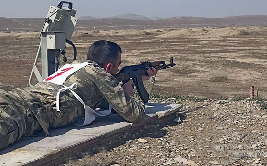 Hərbçilər arasında yarış keçirildi - FOTO
