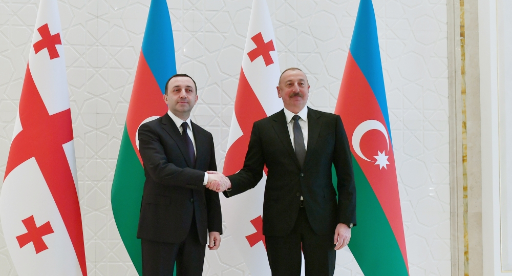 İlham Əliyev Qaribaşvili ilə Qəbələdə görüşdü - FOTO
