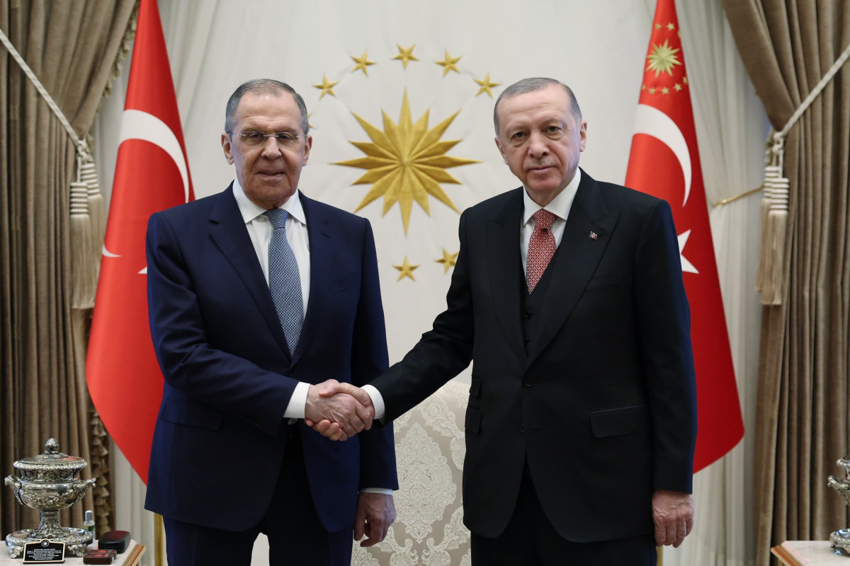 Ərdoğan Lavrovu qəbul edib