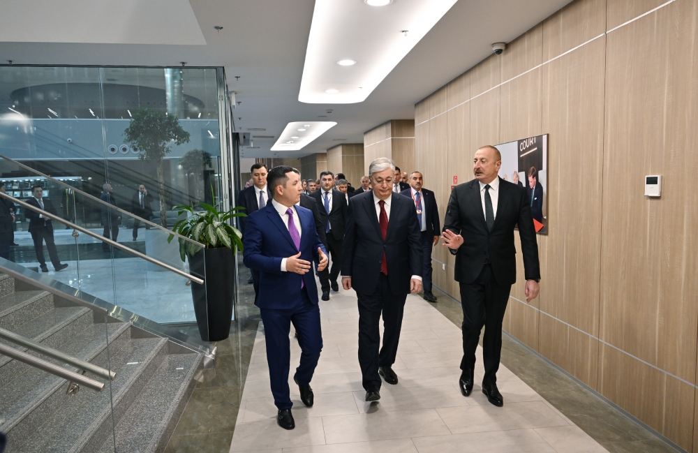Prezidentlər Astana Beynəlxalq Maliyyə Mərkəzində - YENİLƏNİB