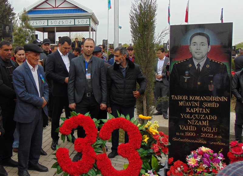 Şəhid kapitan yad edildi - Milli Qəhrəmanların valideynləri də gəldi - FOTOLAR