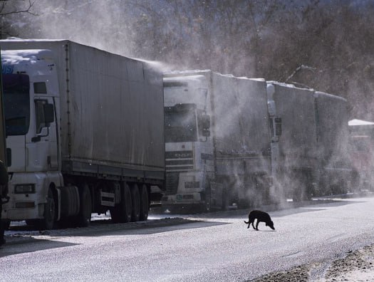 Rusiya və Ermənistanı birləşdirən yol yenə BAĞLANDI