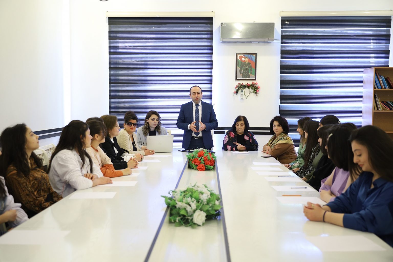 Gəncə Dövlət Universitetində tələbələrlə görüş keçirilib - FOTO