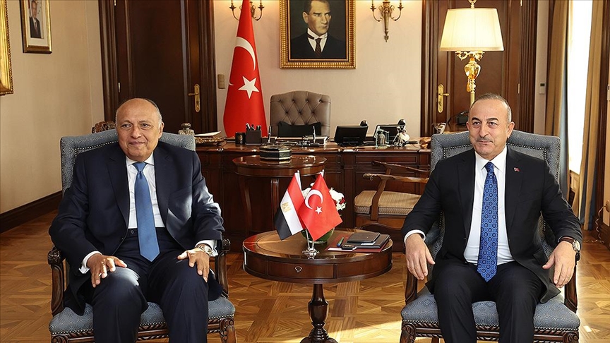 Çavuşoğlu misirli həmkarı ilə görüşdü 