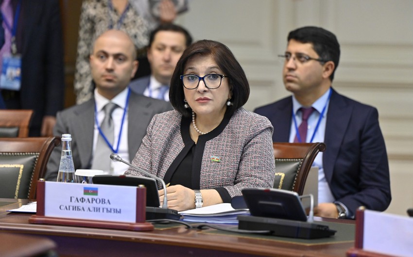 Sahibə Qafarova MDB-nin iclasında - FOTOLAR