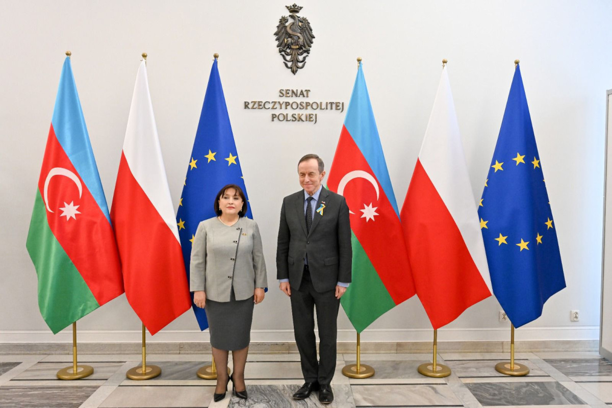 Sahibə Qafarova Polşa Senatının sədri ilə görüşüb - FOTO