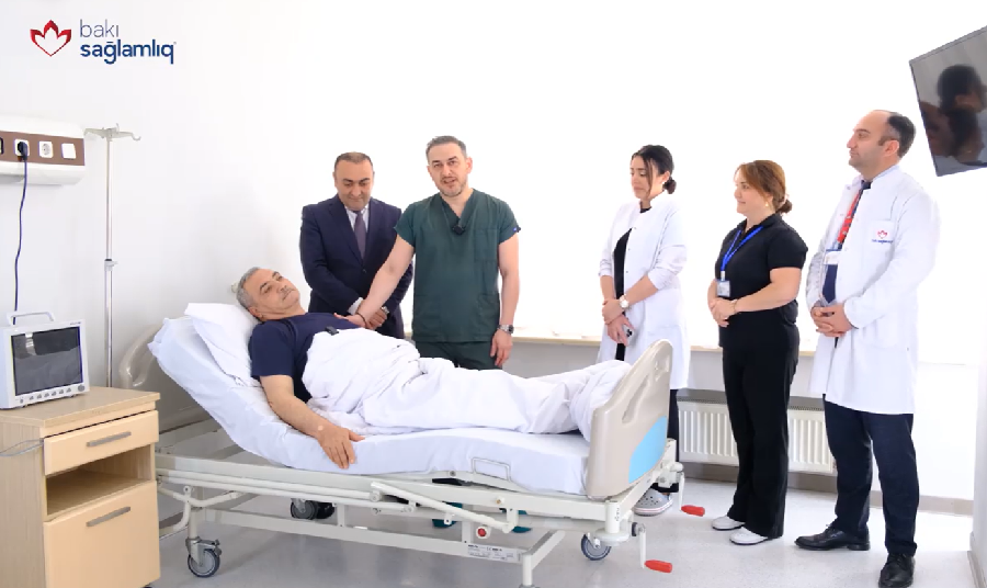 Şəhid atası Bakı Sağlamlıq Mərkəzində əməliyyat olundu - VİDEO