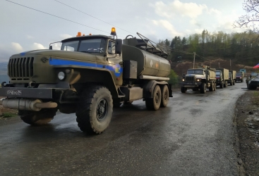 Laçın yolundan 100 maşın keçdi
