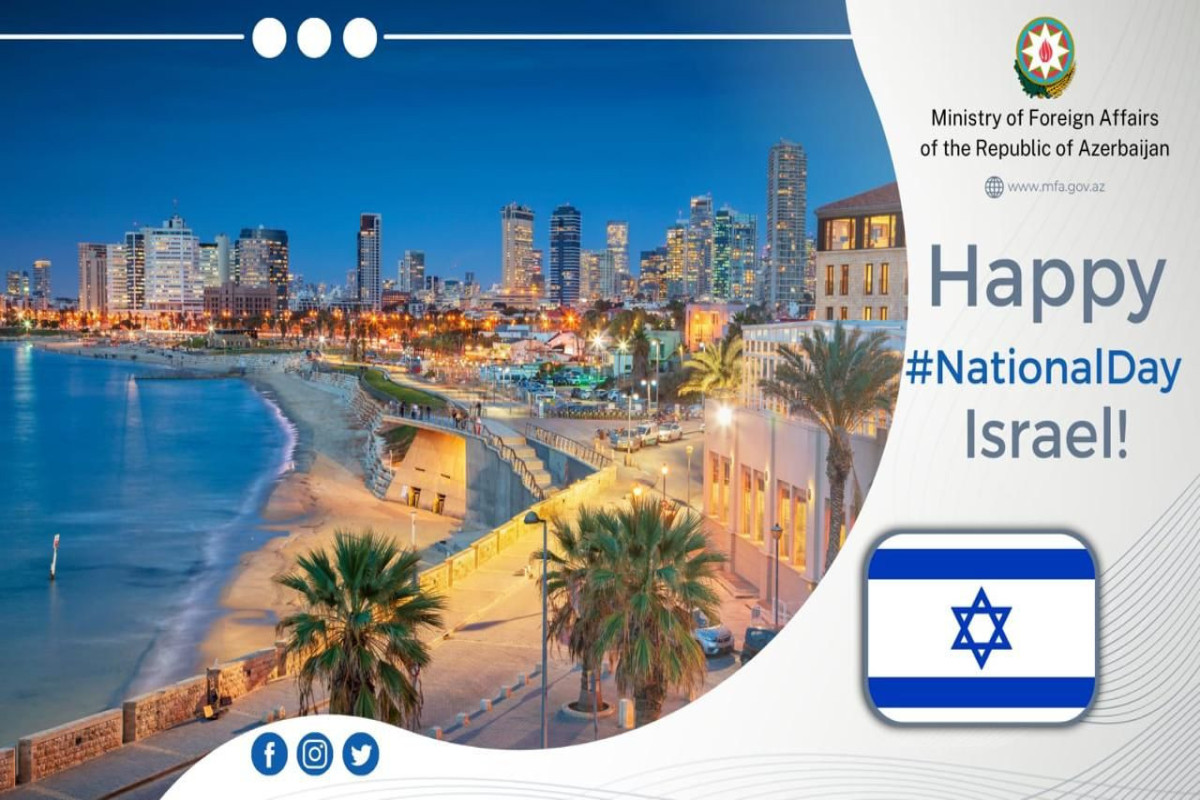 Rəsmi Bakıdan İsrailə TƏBRİK