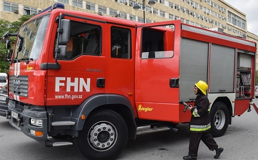 Gəncə Şəhər Xəstəxanasında yanğın söndürülüb