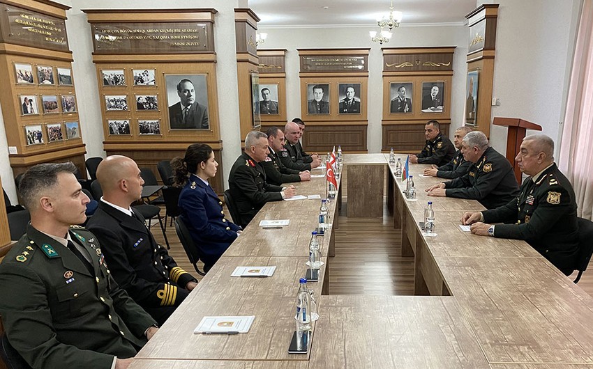 Bakıda 3 ölkənin hərbi təhsil müəssisələrinin rəhbərləri  görüşüb - VİDEO