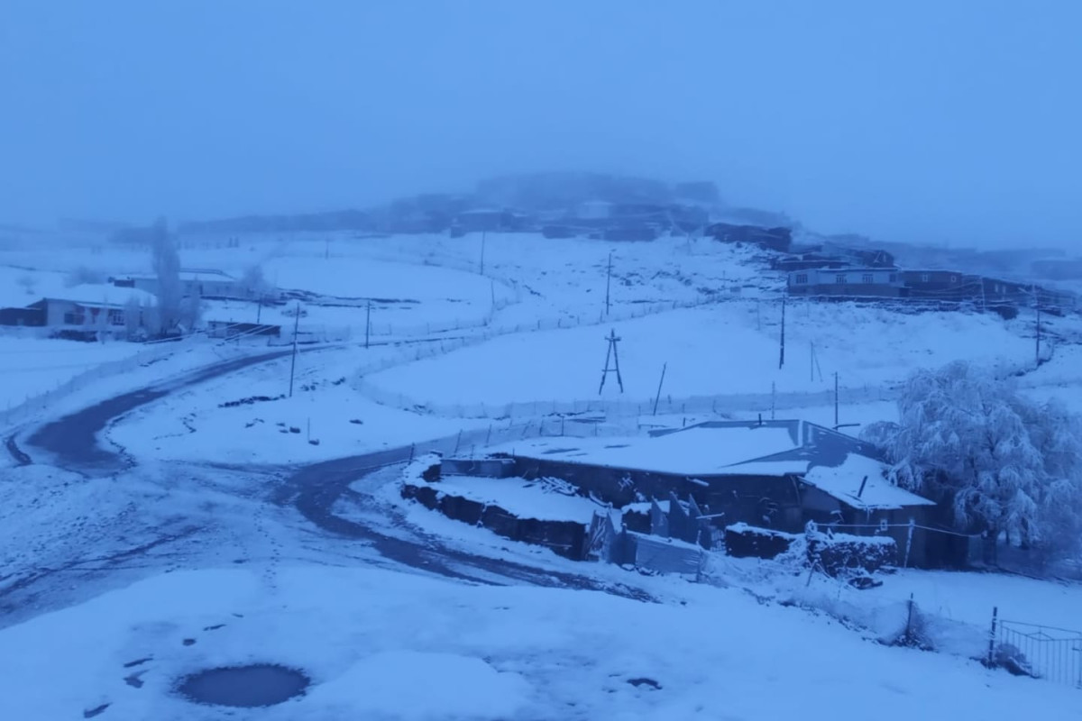 Şimal rayonlarına qar yağıb - FAKTİKİ HAVA