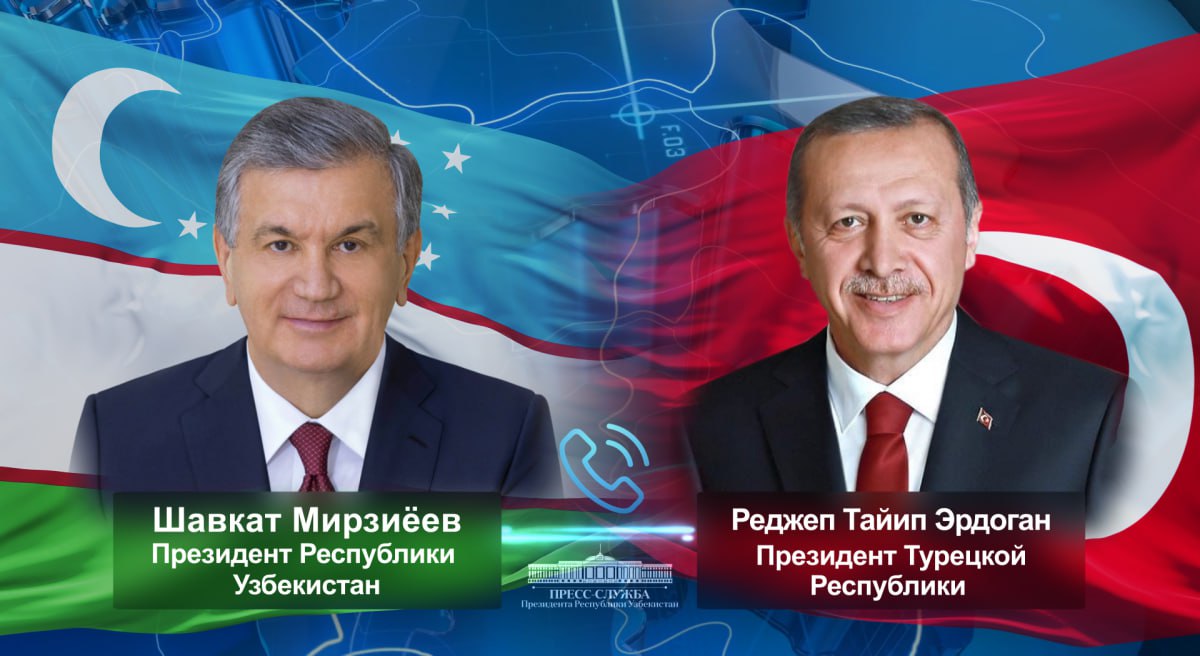 Ərdoğanla Mirziyoyev telefonla danışdılar