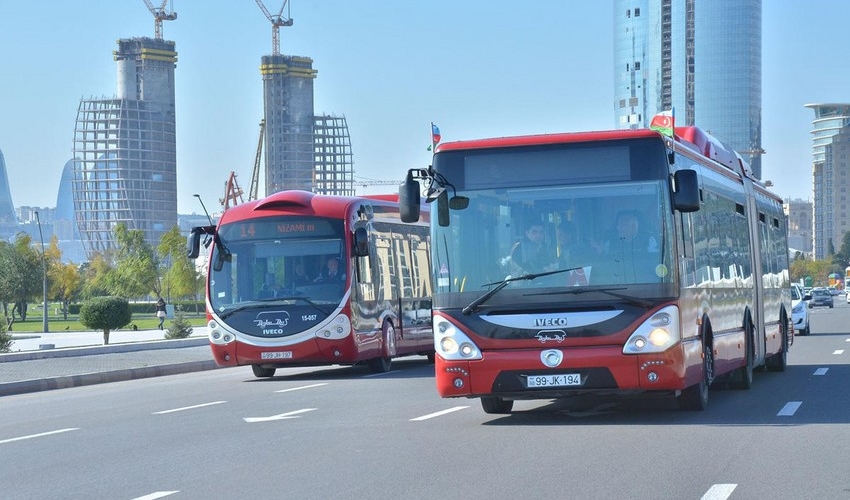 Bakıda 142 avtobus ünvana gecikir
