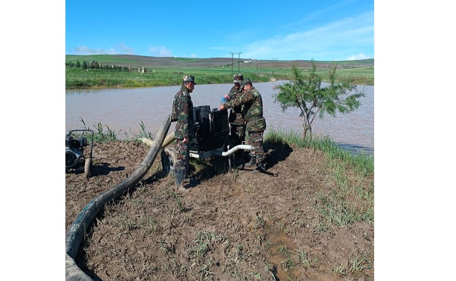 Süni göldə daşma təhlükəsi aradan qaldırıldı - VİDEO