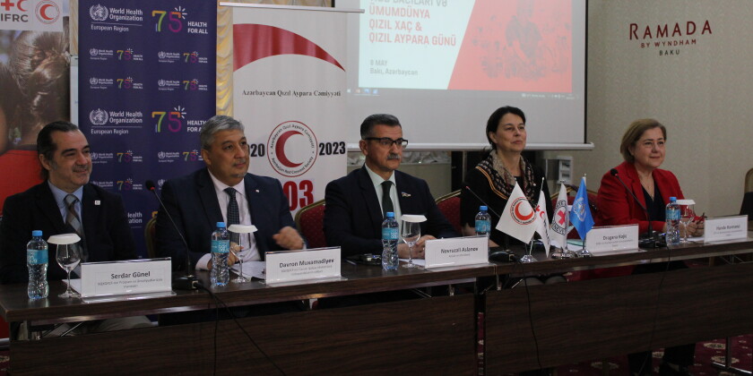 Heydər Əliyevin yubileyi, Beynəlxalq Qızıl Xaç və Qızıl Aypara Hərəkatı və Tibb Bacıları günləri qeyd edildi