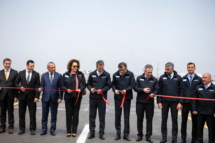 Rusiya ilə sərhəddə yeni elektron tərəzi qoyuldu - FOTOLAR