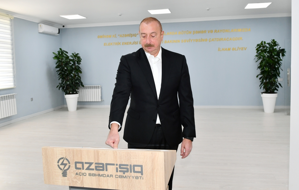 İlham Əliyev Şuşada yeni mərkəzin açılışında - FOTO