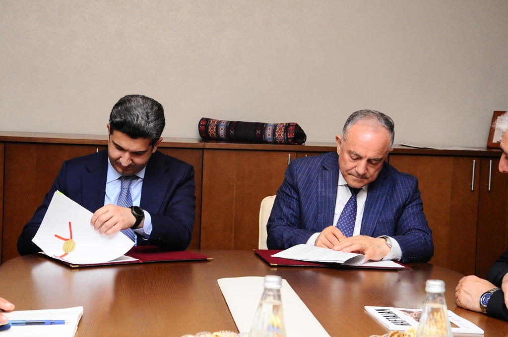 Naftalanda mobillik planı barədə müqavilə imzalandı - FOTOLAR