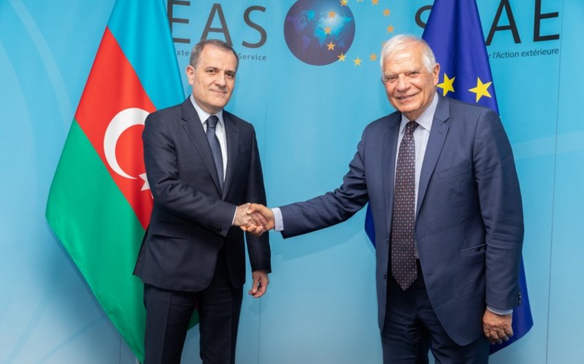 Ceyhun Bayramov Brüsseldə Borellə GÖRÜŞDÜ