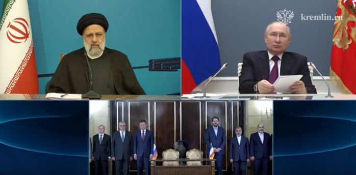 Putin Rəisi ilə Rəşt-Astara dəmir yolu barədə saziş imzaladı