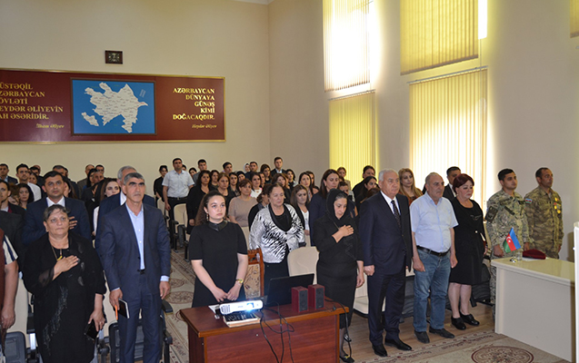 Füzulidə Heydər Əliyevlə bağlı konfrans keçirildi - FOTOLAR