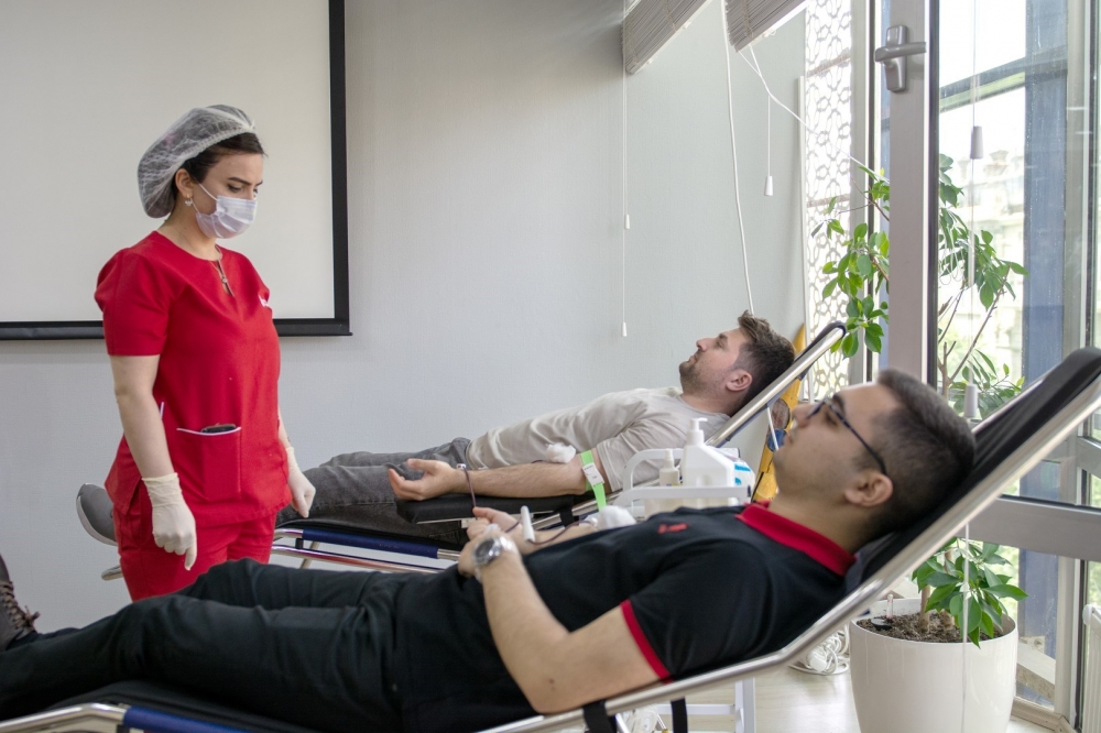 “Azərpoçt” və “Azərkosmos” birgə qanvermə aksiyası keçirib