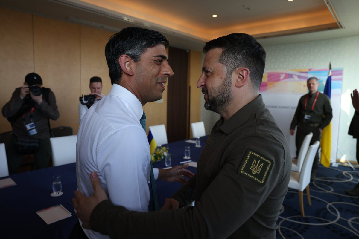 Rişi Sunak Zelenski ilə görüşdü