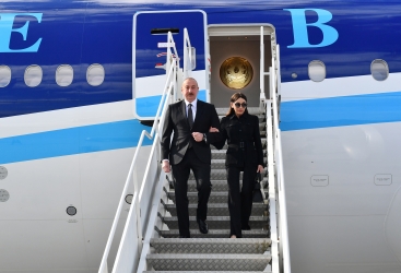 Prezident birinci xanımla Litvaya getdi - FOTOLAR 