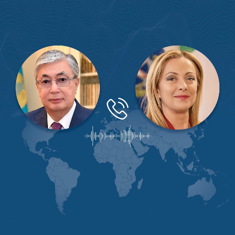 Tokayev İtaliya baş naziri ilə danışıqlar apardı