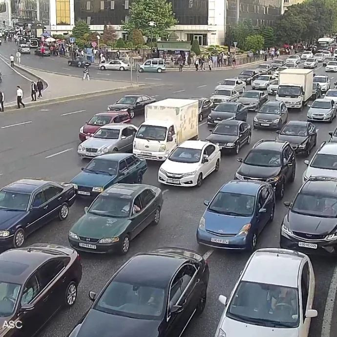 Hazırda tıxac olan yollar...