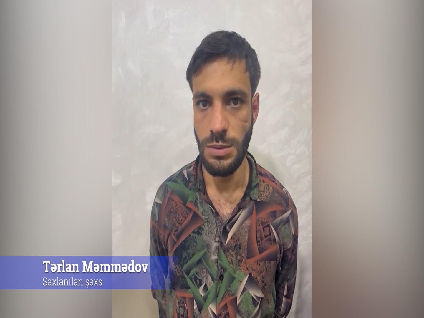 Silah gəzdirən keçmiş məhkum saxlanıldı - VİDEO