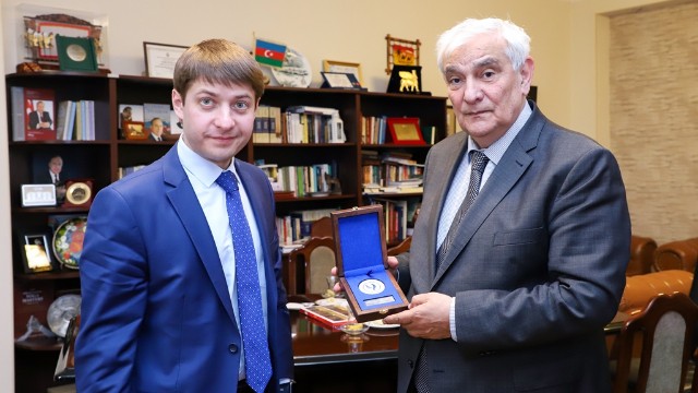 Şimali Qafqaz Federal Universitetinin rektoru ADU-da - FOTOLAR