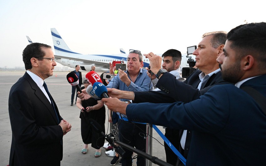 İsrail Prezidenti Bakıya yola düşüb