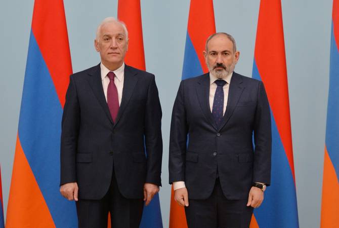 Ermənistan prezidenti Paşinyanla görüşündən yazdı