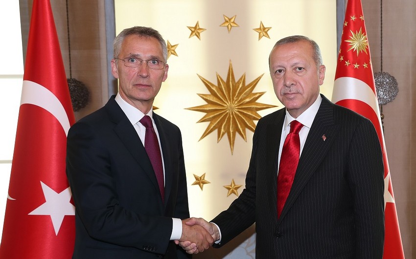 Ərdoğan Stoltenberqi qəbul etdi