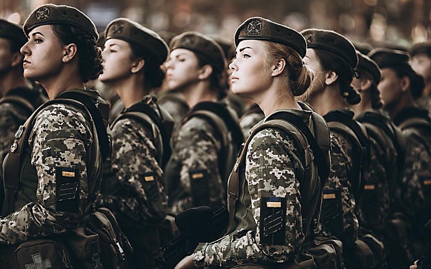 Ukraynanın müdafiəsinə 60 mindən çox qadın cəlb olunub