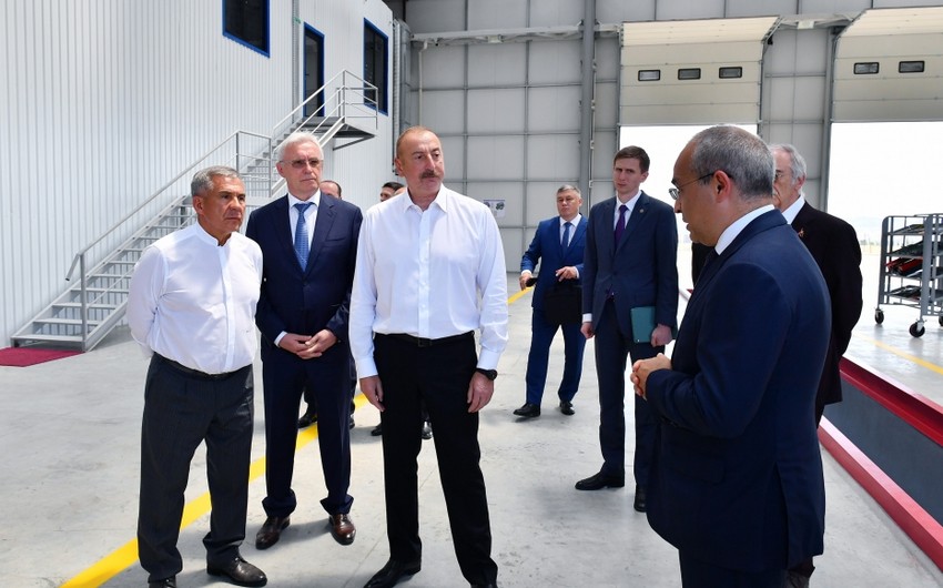 İlham Əliyev və Minnixanov Zəngilandan Bakıya yola düşdülər