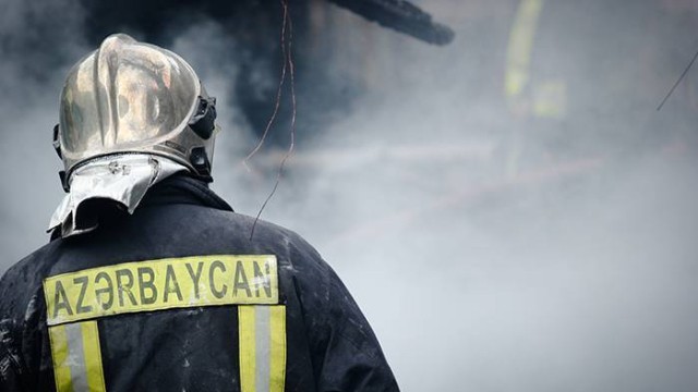 Göyçayda yanğın oldu - VİDEO