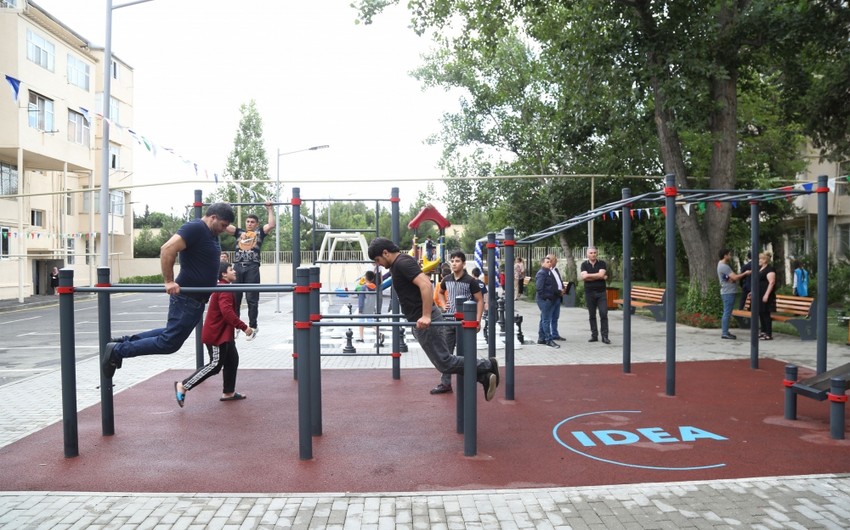 Bakıda daha bir həyət abadlaşdırıldı