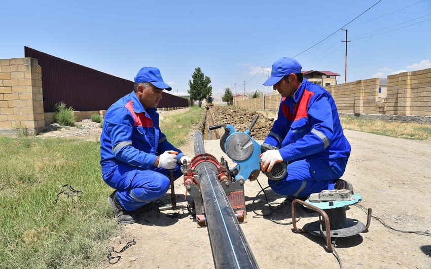 Hacıqabulun Muğan qəsəbəsinin içməli su təchizatı yaxşılaşdırılır - VİDEO