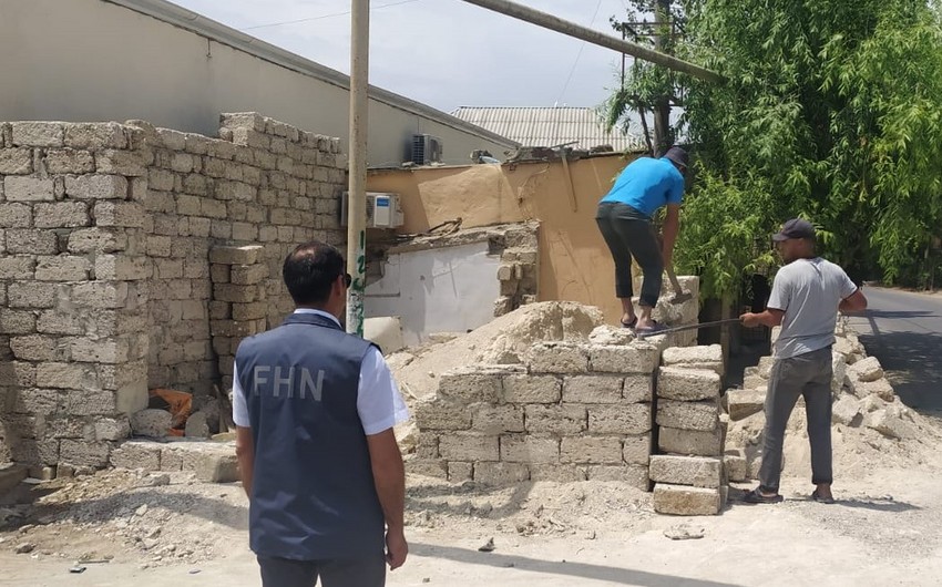 Binədə qanunsuz tikintilərin qarşısı alındı - VİDEO
