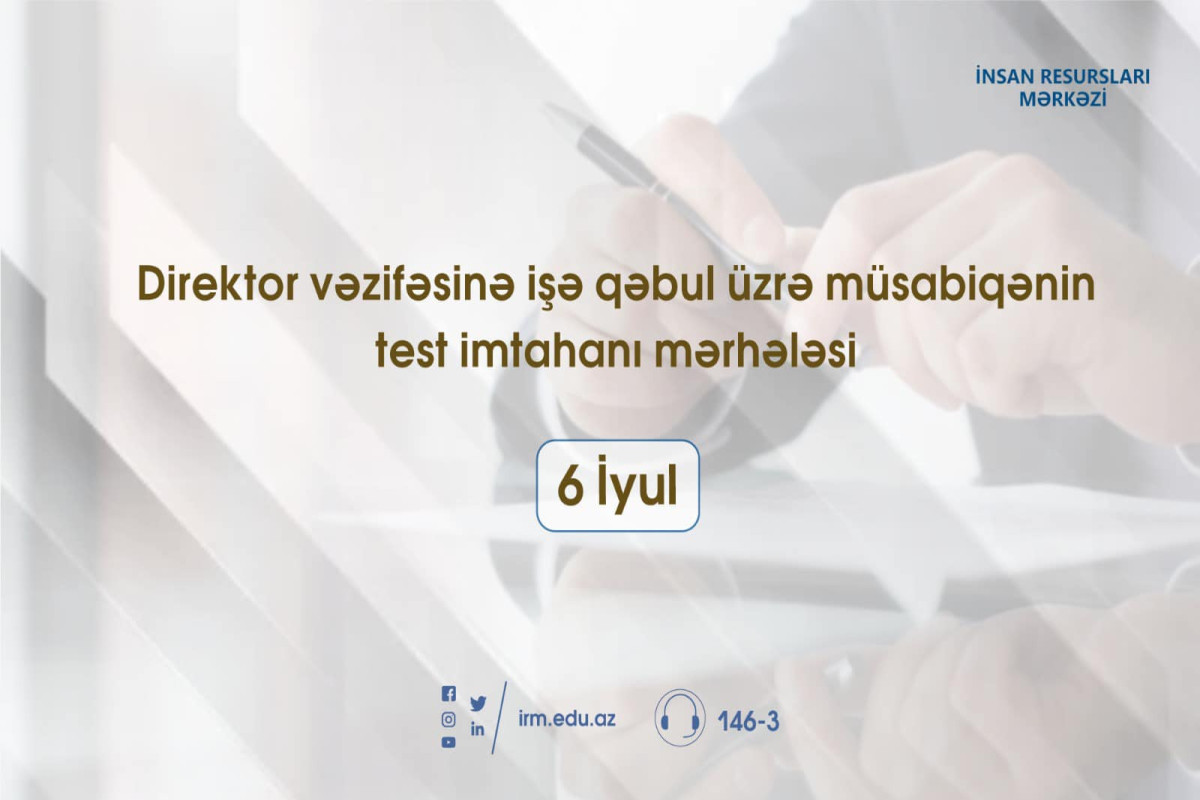 Direktorların işə qəbul imtahanının TARİXİ