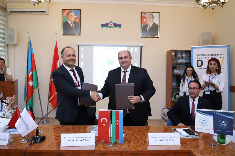 BSU ilə Türkiyə universiteti arasında müqavilə imzalanıb - FOTOLAR