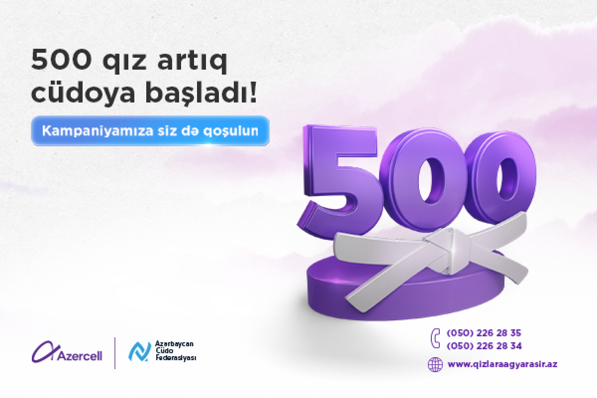 500 qız artıq cüdoya başladı!