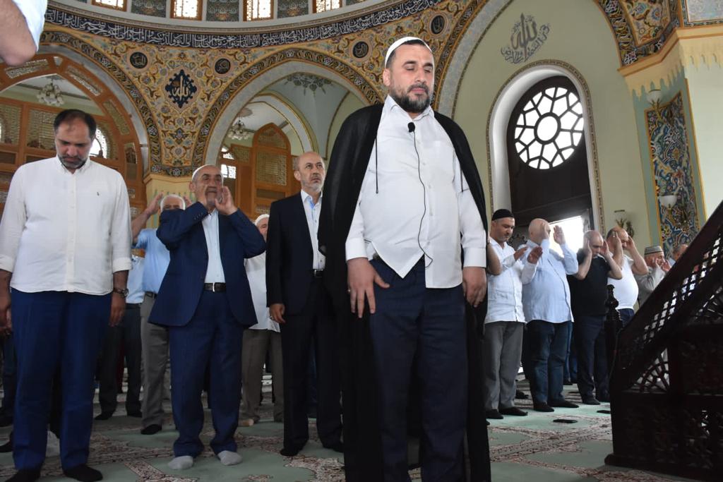 Təzə Pir məscidində bayram namazı - FOTOLAR